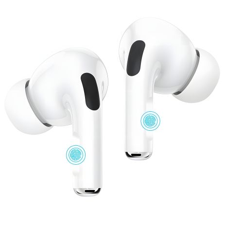 Hoco EW04 Plus TWS Bluetooth 5.1 вакуумные наушники с микрофоном, белый Hoco EW04 Plus TWS Bluetooth 5.1 вакуумные наушники с микрофоном, белый