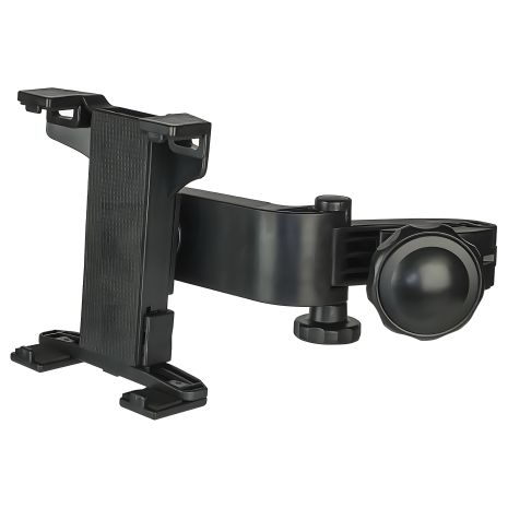 Автодержатель для планшета на подголовник 4.7-10" с поворотным механизмом чёрнный Автодержатель для планшета на подголовник 4.7-10" с поворотным механизмом чёрнный