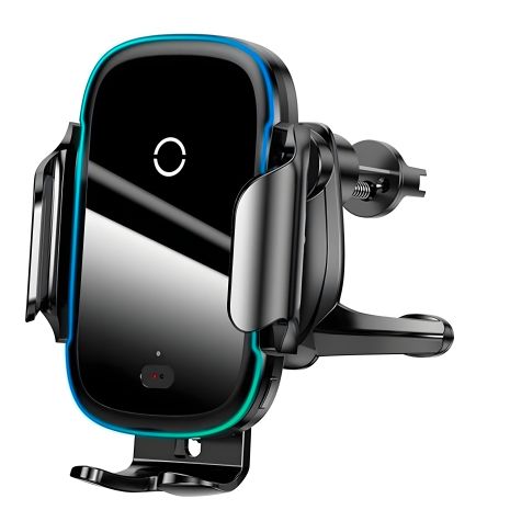 Чёрный Автодержатель Baseus Wireless Charger WXHW03, 01