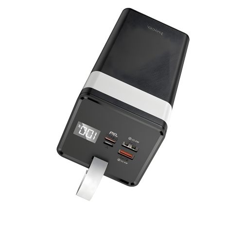 Повербанк Hoco J86A чёрный с быстрой зарядкой (LCD/Lamp, 50000mAh, QC22.5W/PD20W)
