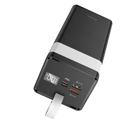Повербанк із швидкою зарядкою Hoco J86A 50000mAh QC22.5W/PD20W/LCD/Lamp, Black Повербанк із швидкою зарядкою Hoco J86A 50000mAh QC22.5W/PD20W/LCD/Lamp, Black