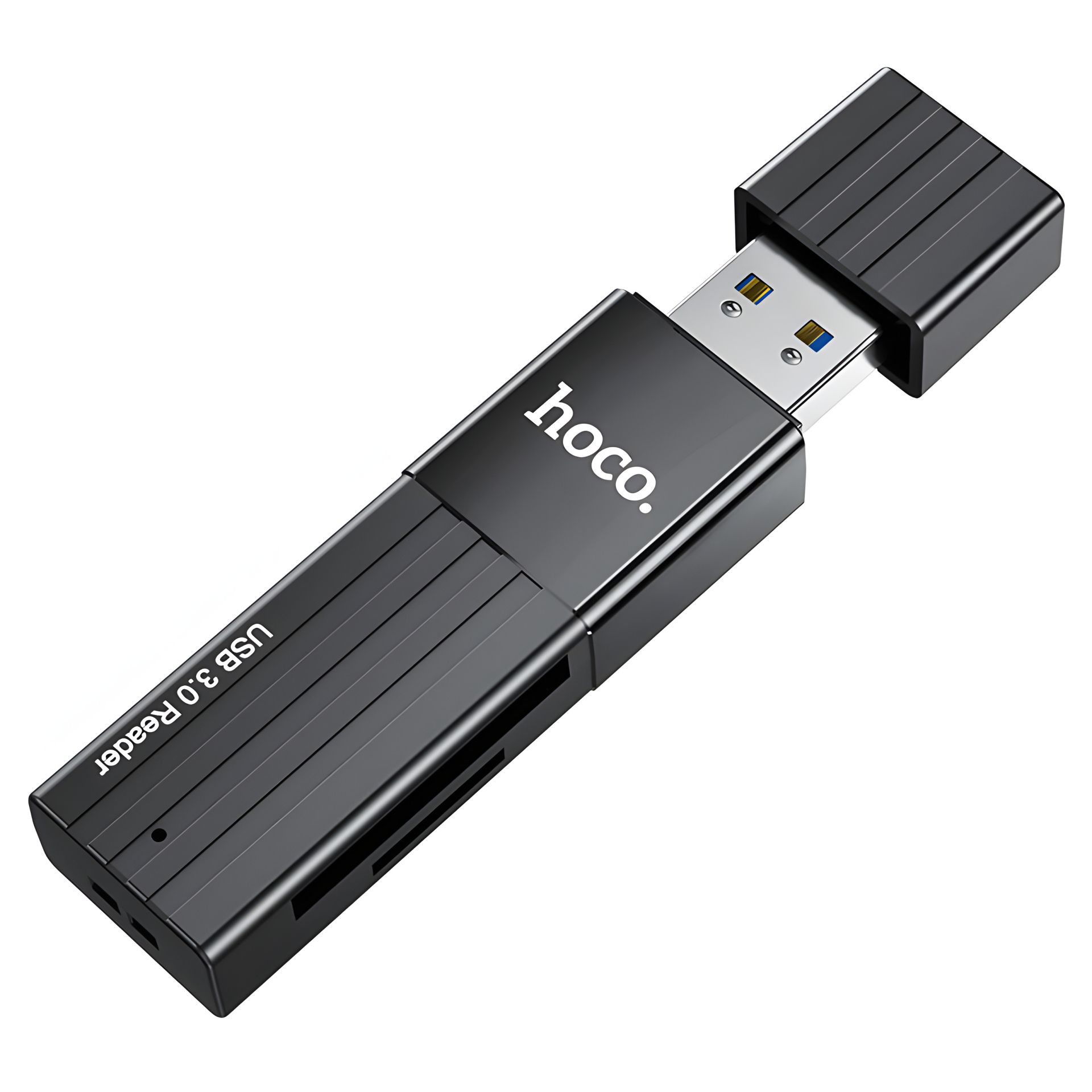 Перехідник адаптер чорний Hoco HB20 USB 3.0 to SD/TF Перехідник адаптер чорний Hoco HB20 USB 3.0 to SD/TF