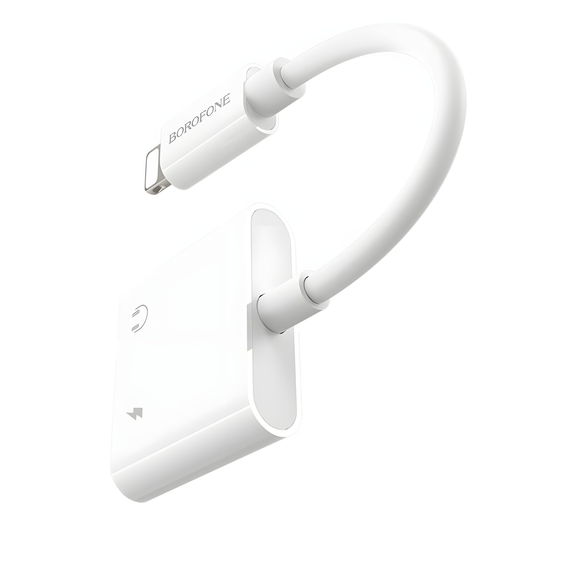 Аудио конвертер переходник Borofone BV11 2в1 Lightning to 2 Lightning (F) 0.124м белый Аудио конвертер переходник Borofone BV11 2в1 Lightning to 2 Lightning (F) 0.124м белый