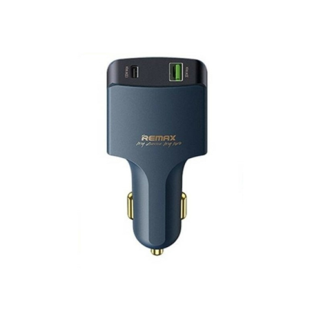 Автомобильное зарядное устройство Remax RCC326 USB/ Type-C QC PD 100W сине-черное Автомобильное зарядное устройство Remax RCC326 USB/ Type-C QC PD 100W сине-черное