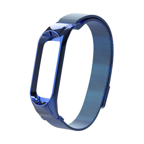 Ремешок Миланская петля для Xiaomi Mi Band 3/ 4 синий