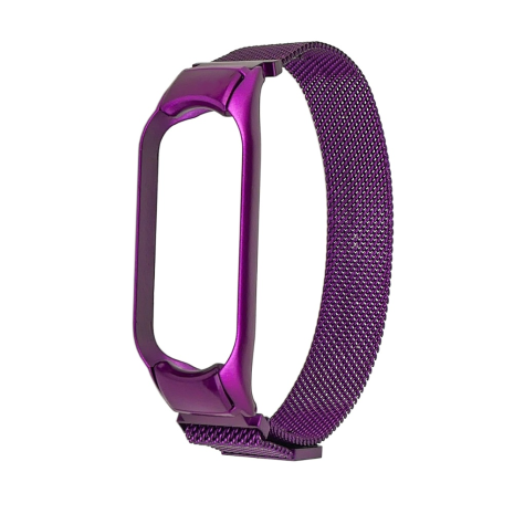 Ремінець Міланська петля для Xiaomi Mi Band 3, 4 фіолетовий