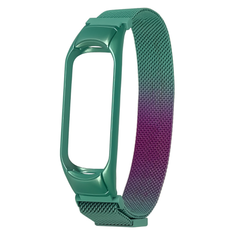 Ремешок Миланская петля радужная для Xiaomi Mi Band 3/ 4 № 37 бирюзово-фиолетовый Ремешок Миланская петля радужная для Xiaomi Mi Band 3/ 4 № 37 бирюзово-фиолетовый