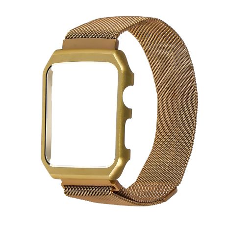 Захисна рамка з ремінцем Міланська петля для Apple Watch 38mm золотистий
