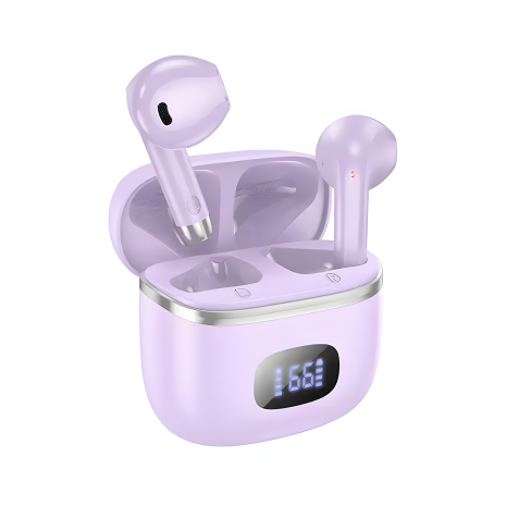 HOCO EQ1 True Wireless Music Guide TWS Earphones |BT5.3, 400mAh, 7h| Purple