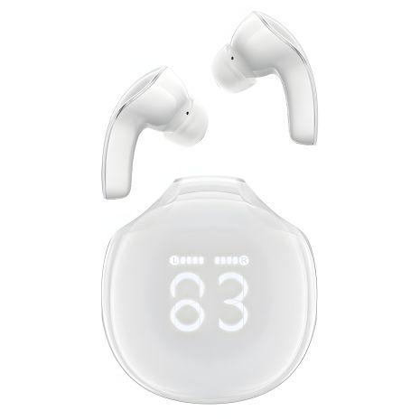 Bluetooth вкладиші ACEFAST T9 Кристальні (Air) кольорові Porcelain White Bluetooth вкладиші ACEFAST T9 Кристальні (Air) кольорові Porcelain White