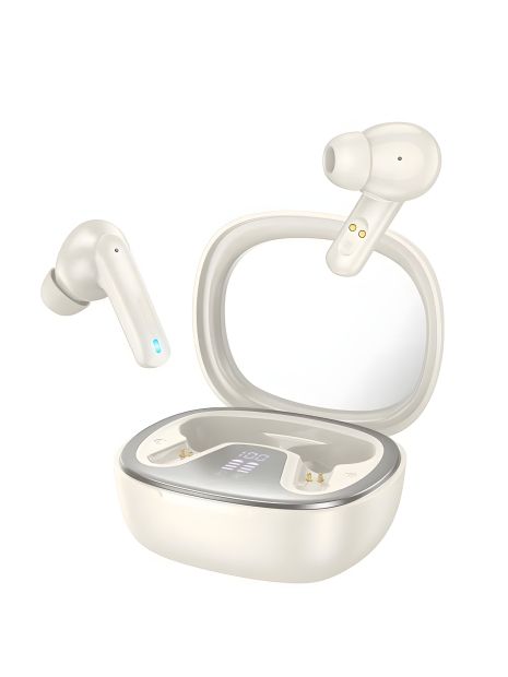 HOCO EQ6 Shadow TWS Наушники |BT5.3, 40/320mAh, 7ч| молочно-белый