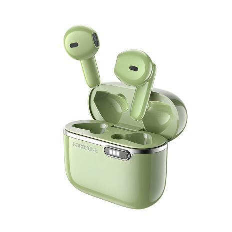 Навушники Bluetooth BOROFONE Leisure, зелені, бездротові, BT5.1