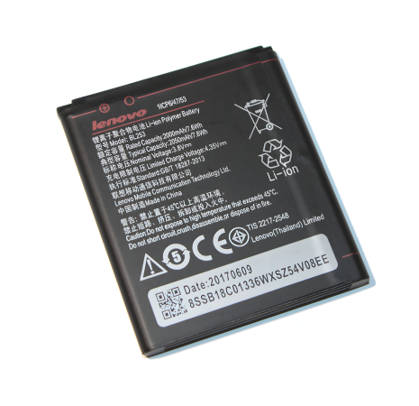 Акумулятор для смартфона Lenovo A2800D BL253 (2050 mAh) [Оригінал] з гарантією 12 міс