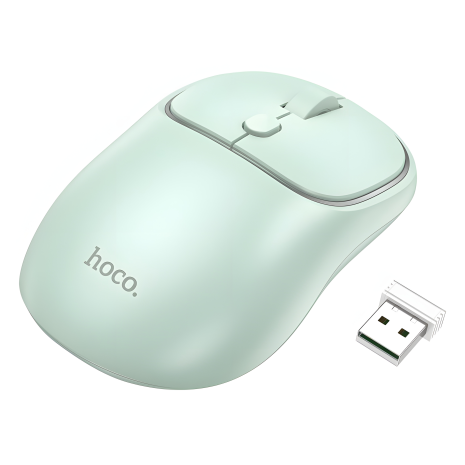 Бездротова миша Hoco GM25 | BT5.2/2.4G, 800/1200/1600 DPI | зелена