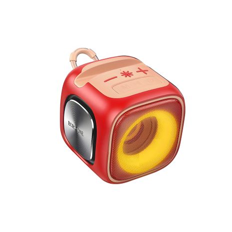 BOROFONE BR29 Портативна колонка Interest sports BT5.3, IPX6, USB, AUX, TWS, TF, FM, 7W, 3h Червона