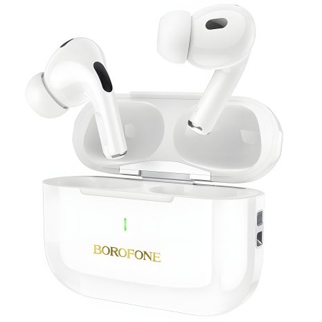 Borofone BW59 Plus TWS Навушники з шумозаглушенням | BT5.3, 30/300mAh, ANC, 4h, white Borofone BW59 Plus TWS Навушники з шумозаглушенням | BT5.3, 30/300mAh, ANC, 4h, white