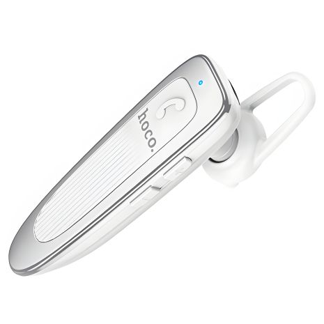 Bluetooth-гарнітура HOCO E60 Brightness business, BT5.0, 10 годин, 170 mAh, біла гарнітура Bluetooth-гарнітура HOCO E60 Brightness business, BT5.0, 10 годин, 170 mAh, біла гарнітура