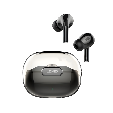 Ldnio T02 TWS HD Audio Bluetooth Навушники | BT5.3, 30/300mAh, 4h, black
