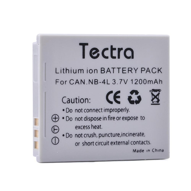 Акумулятор для Canon NB-4L Tectra 1200 mAh (IXUS120 130 IS 115220230255HS) Акумулятор для Canon NB-4L Tectra 1200 mAh (IXUS120 130 IS 115220230255HS)