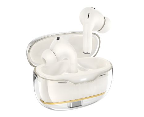 Бездротові вакуумні TWS навушники Hoco EW54 milky white