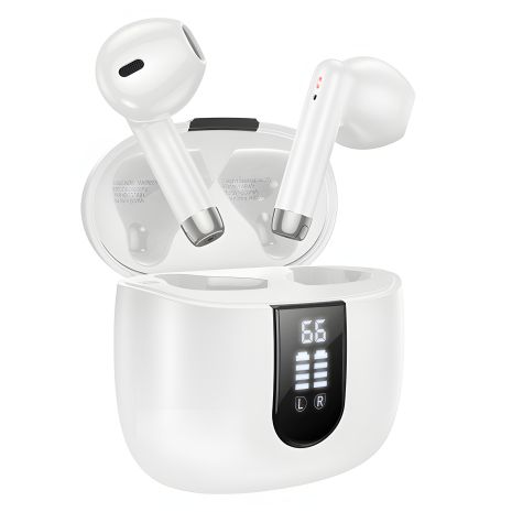 Вкладыши белые TWS наушники беспроводные Hoco EW36 Delicate |BT5.3, 30/400mAh, 4h| Вкладыши белые TWS наушники беспроводные Hoco EW36 Delicate |BT5.3, 30/400mAh, 4h|