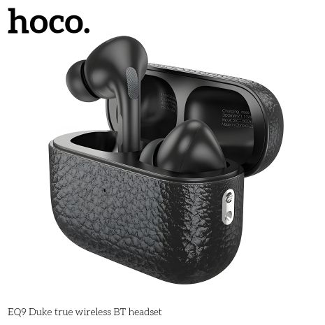 Вакуумні TWS навушники Hoco EQ9 бездротові black