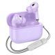 TWS вакуумные наушники беспроводные Hoco EQ9 purple