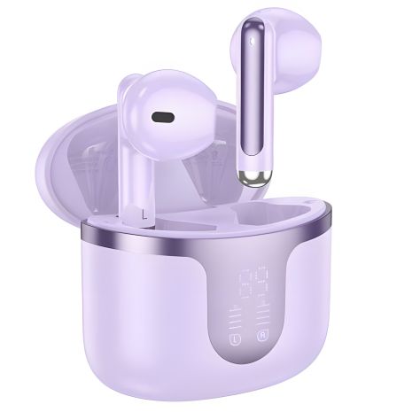 Навушники HOCO EQ7 Snowflake бездротовий headset |BT5.3, 40/300mAh, 7h| purple