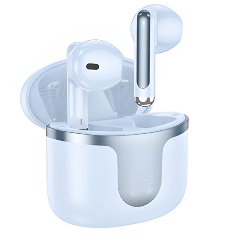Навушники HOCO EQ7 Snowflake True Wireless BT Headset | BT5.3, 40/300mAh, 7h | сині Навушники HOCO EQ7 Snowflake True Wireless BT Headset | BT5.3, 40/300mAh, 7h | сині