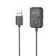FM модулятор HOCO E81 USB, Type-C PD QC 30W, дисплей, black