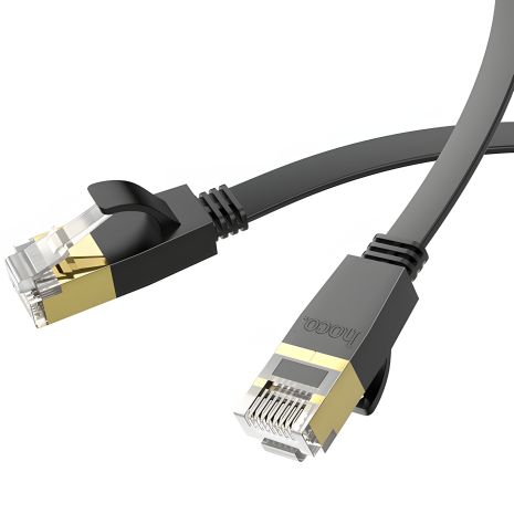 Ethernet Кабель Hoco US07 RJ-45 CAT6 1Гбит 10м Черный