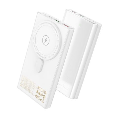 Повербанк HOCO Q22 (Magsafe 15W/PD 20W + QC3.0 22.5W/10000 mAh) White