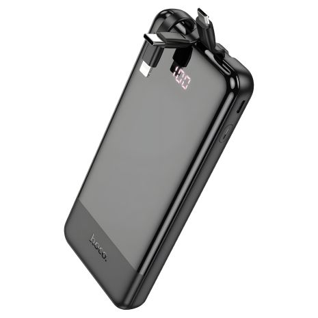 Powerbank HOCO J123D (Micro-USB/Type-C/iPhone, PD 20W/3USB QC3.0 22.5W/90000 mAh/LED) Black
