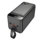 HOCO J123D (Micro-USB/Type-C/iPhone, PD 20W/3USB QC3.0 22.5W/90000 мАч/LED) Повербанк Черный