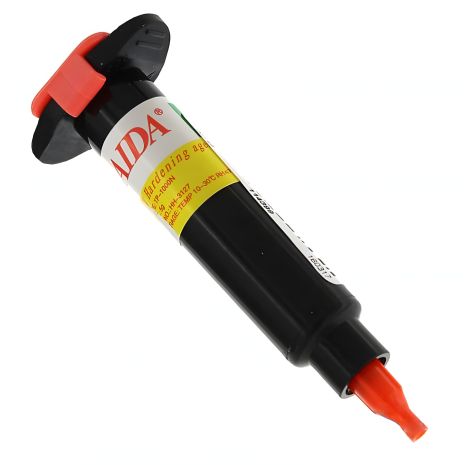 Клей LOCA Aida TP-1000N у шприці (30 гр, чорний) для склеювання дисплей+тачскрин ультрафіолетом
