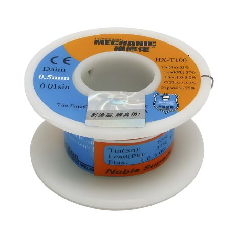 Mechanic припой HX-T100 (0.5 мм, 55 гр, Sn 63%, Pb 37%)