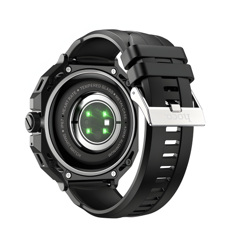 Смарт-годинник Hoco Y14 1.32 дюйма, 200mAh, BT5.0, IP67 Чорний