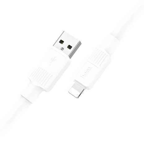 Кабель Hoco X96 білий USB до Lightning 1m