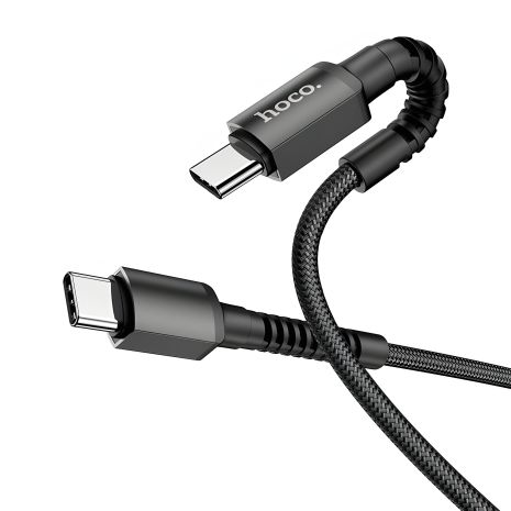 Кабель Hoco X96 чорний Type-C до Type-C PD 60W 1m