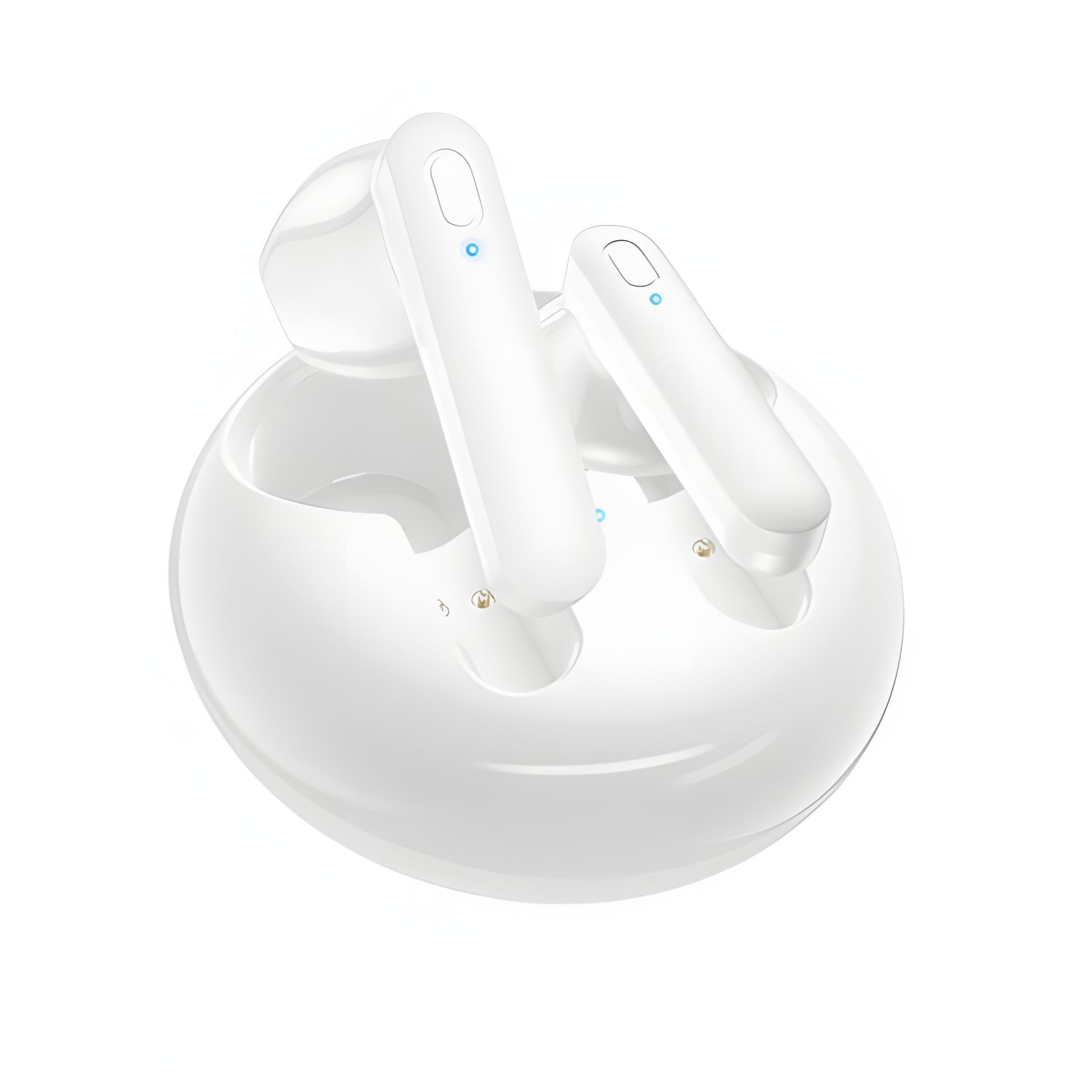 Стереогарнитура Borofone BW08 TWS Белая блютуз Стереогарнитура Borofone BW08 TWS Белая блютуз