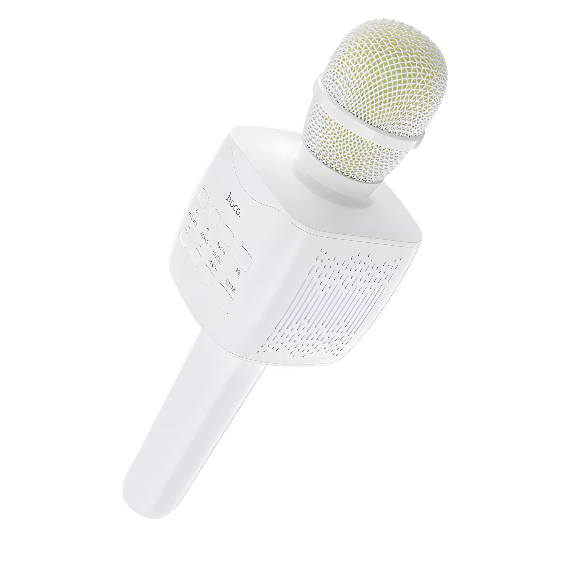 Білий караоке-мікрофон колонка Hoco BK5 бездротовий Білий караоке-мікрофон колонка Hoco BK5 бездротовий