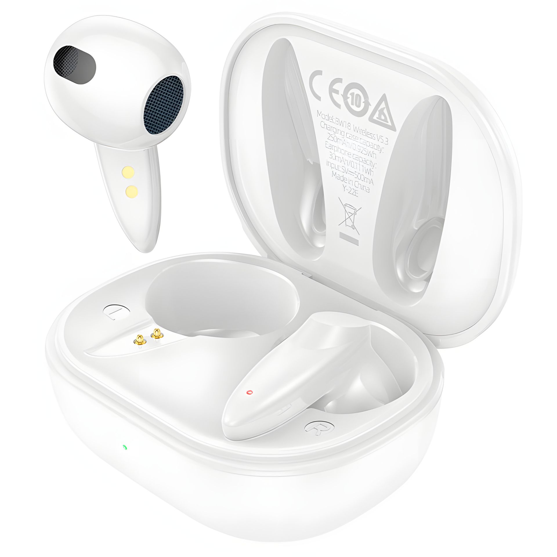 Bluetooth Стерео Гарнітура Borofone BW18, Білий Bluetooth Стерео Гарнітура Borofone BW18, Білий