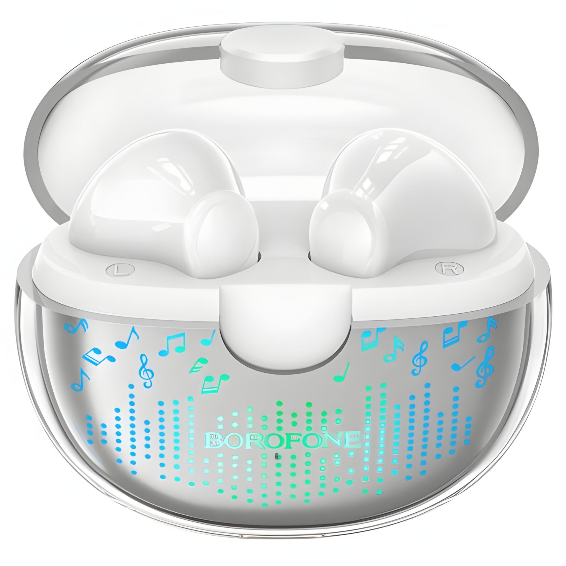 Bluetooth Стерео Гарнітура Borofone BW15 Білий кольори Bluetooth Стерео Гарнітура Borofone BW15 Білий кольори