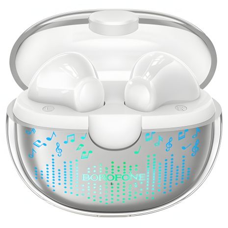 Стерео Гарнитура Блютуз Borofone BW15 TWS Белая Стерео Гарнитура Блютуз Borofone BW15 TWS Белая