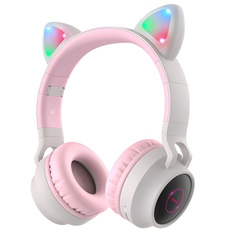 Nakladni Navushniki Hoco W27 Wireless Cat Ear Grey