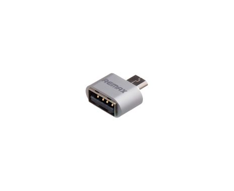 Адаптер Remax RA-OTG MicroUSB to USB 2.0 (F) сріблястий перехідник