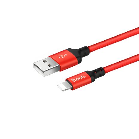 USB Hoco X14 Times Speed Lightning Червоно-Чорний