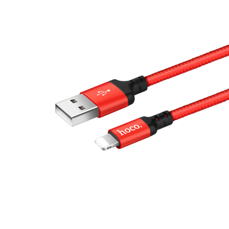 USB Hoco X14 Times Speed Lightning Красно-Чёрный