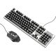 Чёрная игровая клавиатура и мышь Hoco GM18