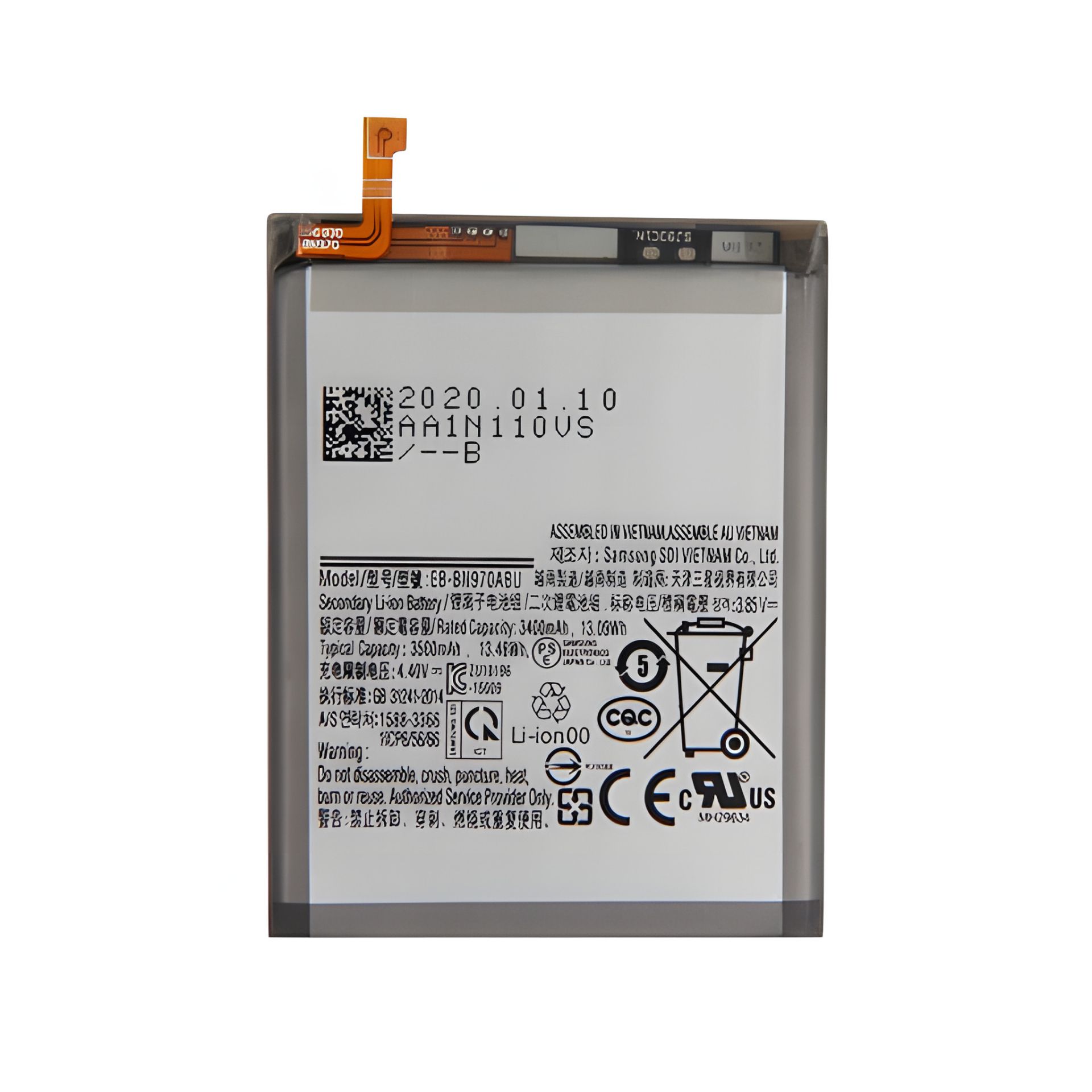 Акумулятор для Samsung N970 Note 10 Hoco EB-BN970ABU Акумулятор для Samsung N970 Note 10 Hoco EB-BN970ABU
